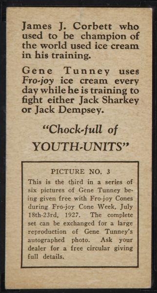 F52 1927 Fro-Joy Gene Tunney